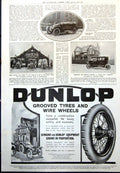 Antique Print Dodson Torpedo Car Nec Cabriolet Sunbeam Team Brooklands 1912