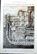 Old Print Boiler Room Battleship Galileos Telescope Ascot Grandstand 1912 20th