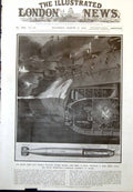Old Davis Projectile Carrying Torpedo Gun Travels Under Water Shell 1912 20th