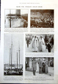 Old Casco Yacht Launch Liner Niagara R Borden Heather Food Grouse 1912 20th