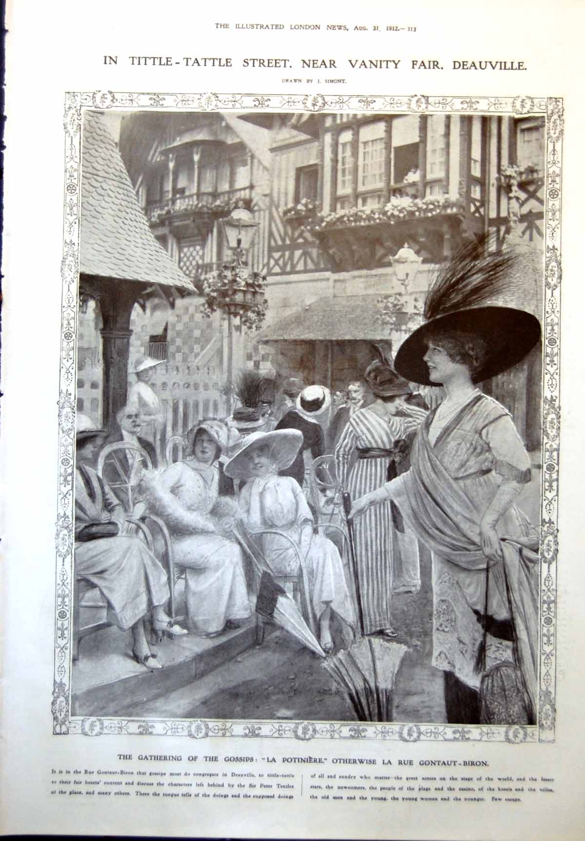 Old Rue Gontaut Biron Deauville Besson Nephometer Observer Clouds1912 20th