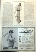 Antique Old Print Seasonable Gown Pears Unscented Tablet Soap Complexion 1912