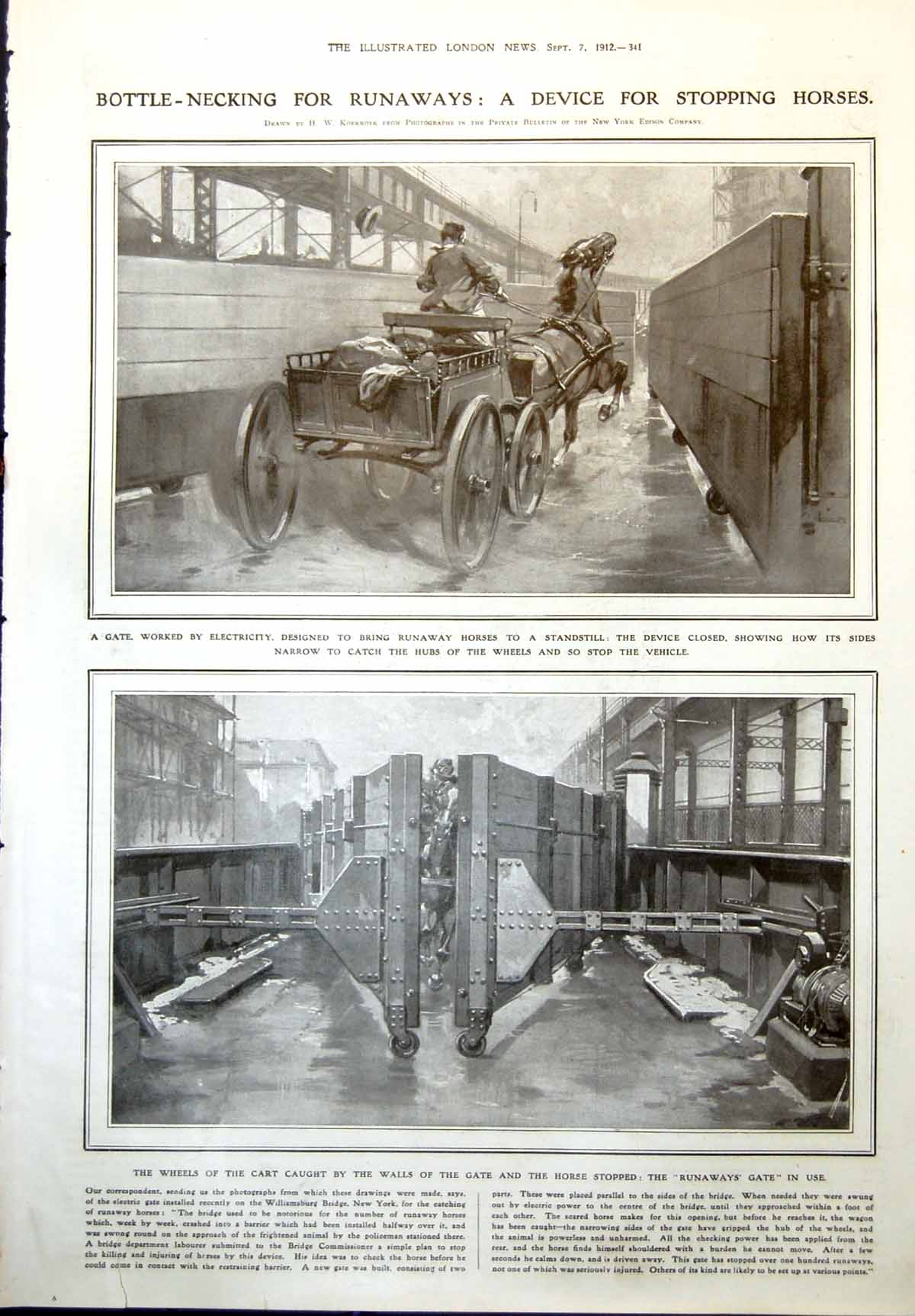 Print Device Stopping Horses Kaiser Clinton Dent S Cody Biplane C Beale 1912
