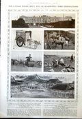 Old New Imperial Palace Tokio Coffin Emperor Ceylon Mine Blacklead 1912 20th