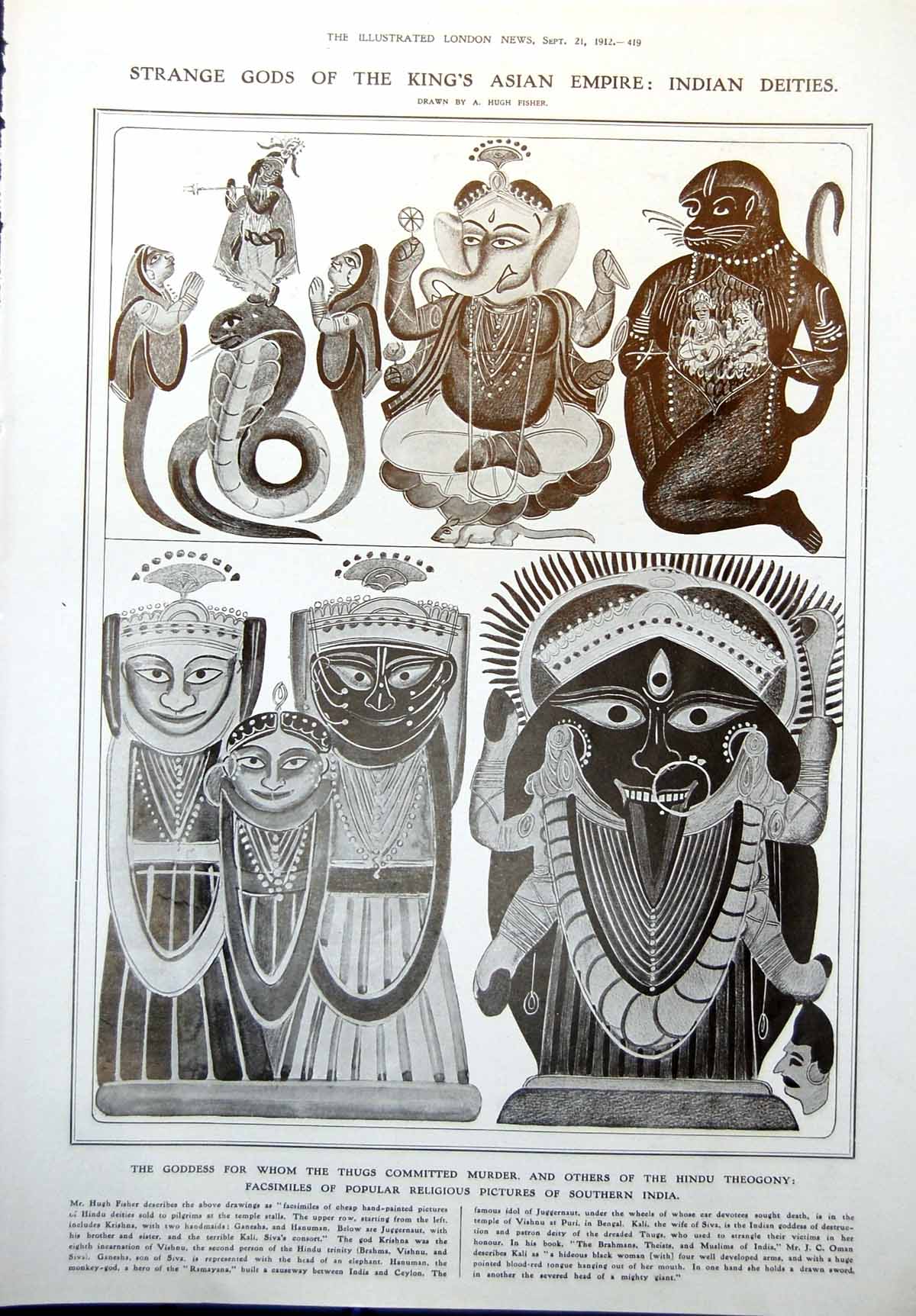 Old Indian Deities Gods Kings Empire Everywoman Drury Lane K Rorke 1912 20th