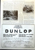 Antique Print Five Seated N E C Car Wolseley Car Rubber Estate Ceylon 1912 20th