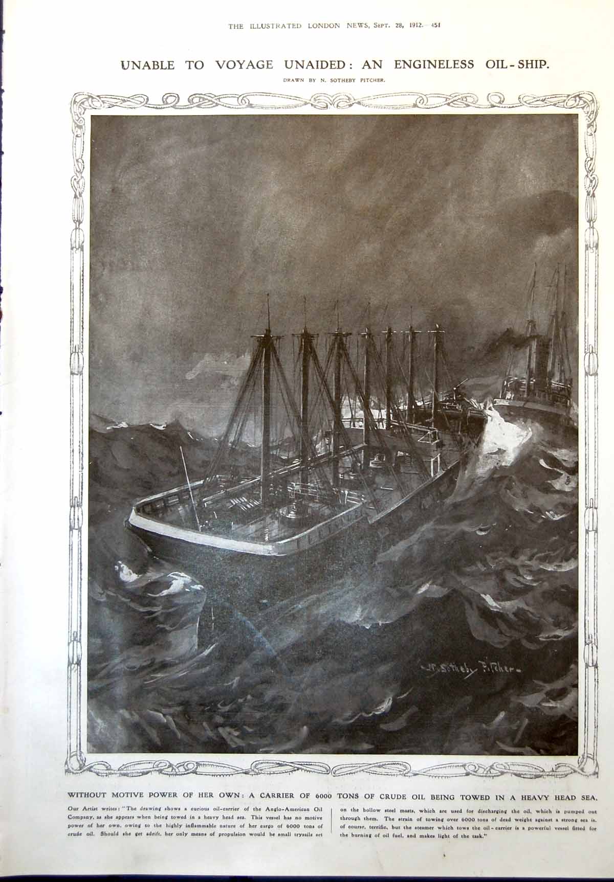 Old Engineless Oil Ship Statue King Edward V11 Aberdeen Selby Abbey 1912