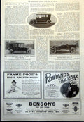 Old Spa Landaulette Lanchester Pullman Limousine Torpedo Vulcan Car1912 20th