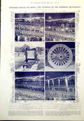 Old Print Ritual Japan Funeral Emperor Mutsuhito Gen Nogi Hara Kiri 1912 20th