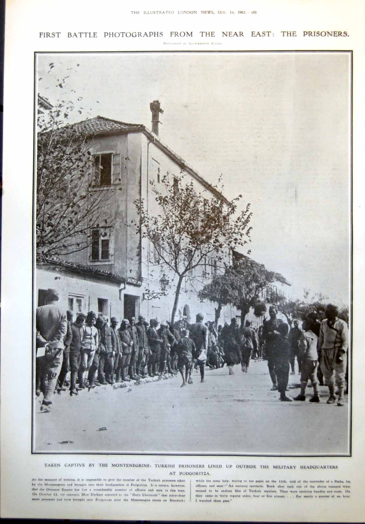 Old Turkish Prisoners Captive Montenegrins Field Marshal Der Goltz 1912 20th