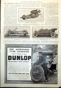 Old Print Power Unit Crossley Car Chassis Austin Vitesse Phaeton Car 1912 20th
