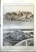 Old Print Outpost Bulgarian Army Adrianople Transport Mustapha Pasha 1912 20th