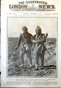 Old Antique Print Turkish Sier Wounded Comrade Retreat Lule Burgas 1912 20th