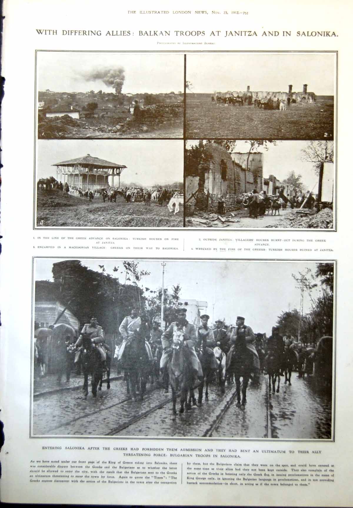 Old Balkan Troops Janitza Salonika Count Romanones Dr Hauptmann 1912 20th