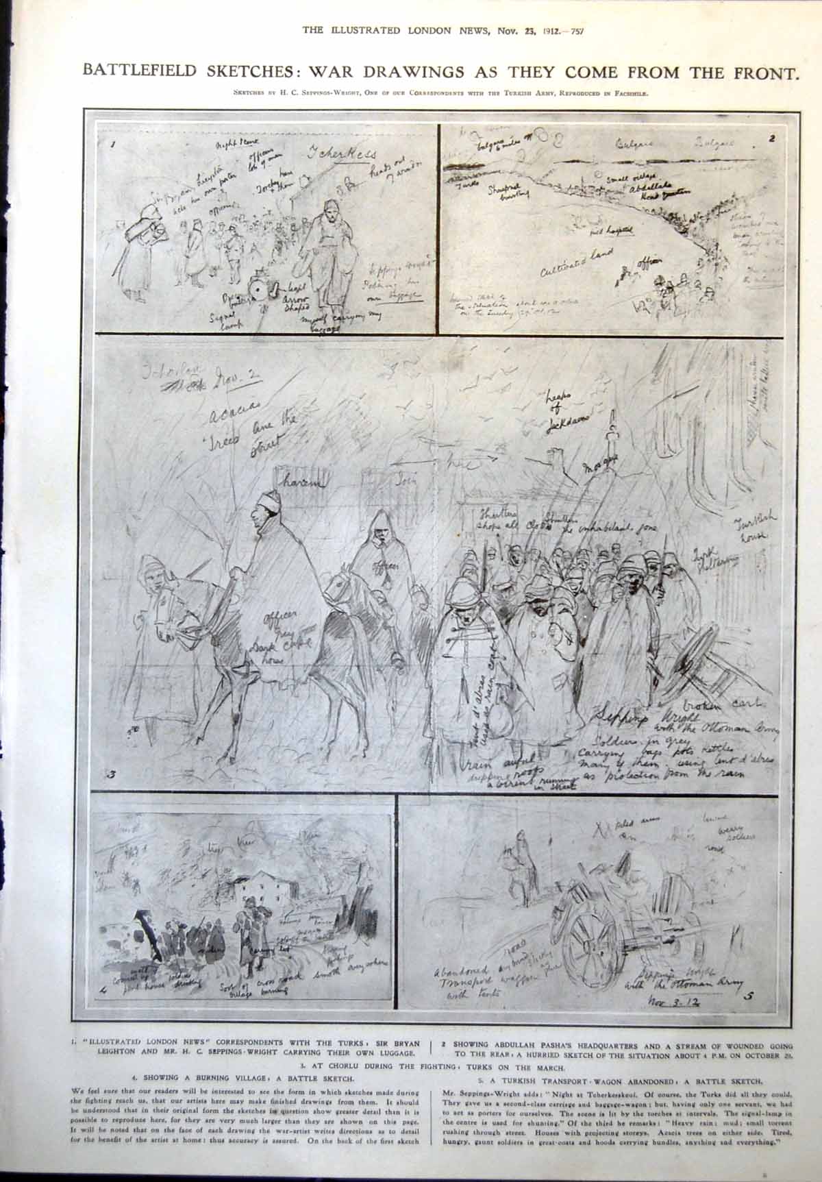 Old Turks March Burning Village Abdulah Pasha X Rays Salamander 1912 20th