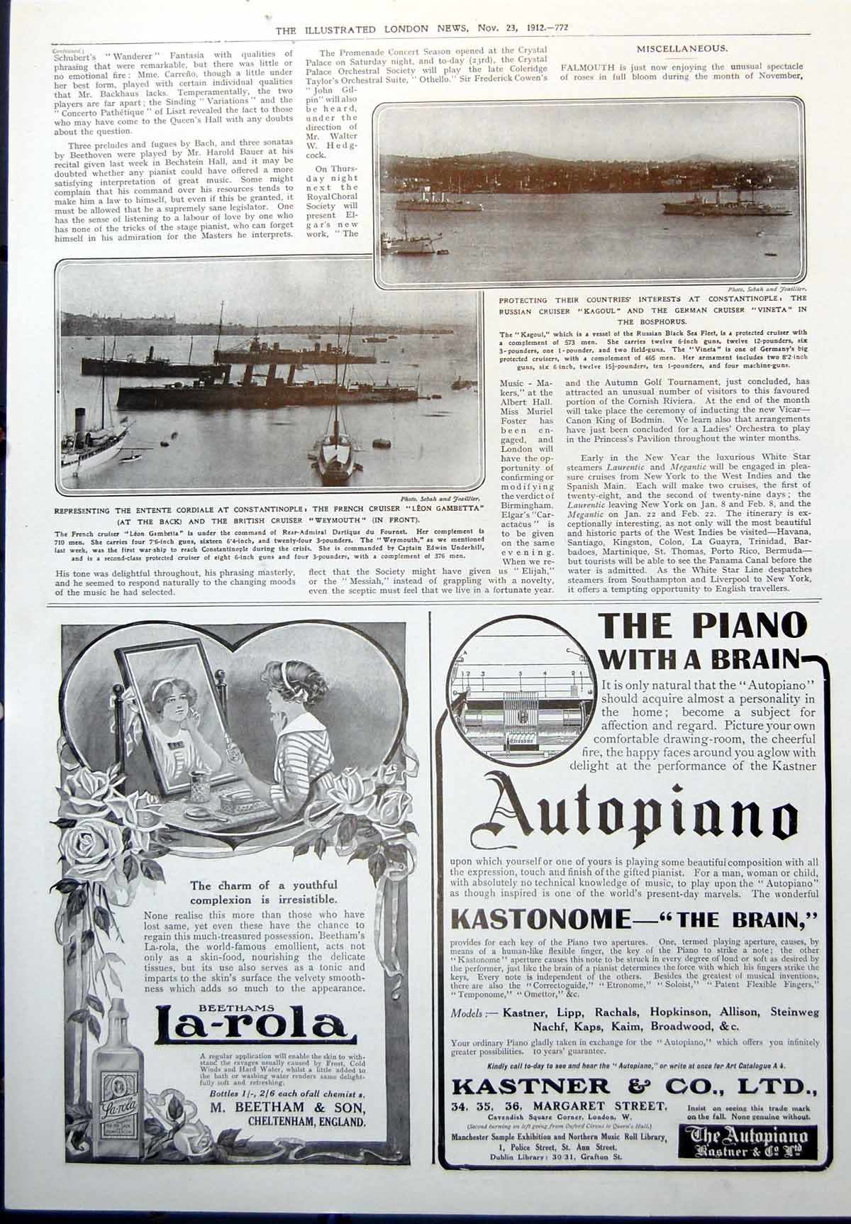 Old Russian Cruiser Kagoul German Vineta Leon Gambetta Weymouth 1912 20th