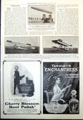 Old Print Harbour Airships Potsdam New Aeroplane Design Flick Reinig 1912 20th
