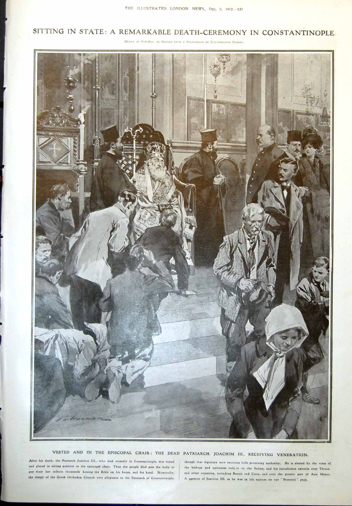 Old Dead Joachim 111 Receiving Veneration Mrs Thomas Hardy E Henry1912