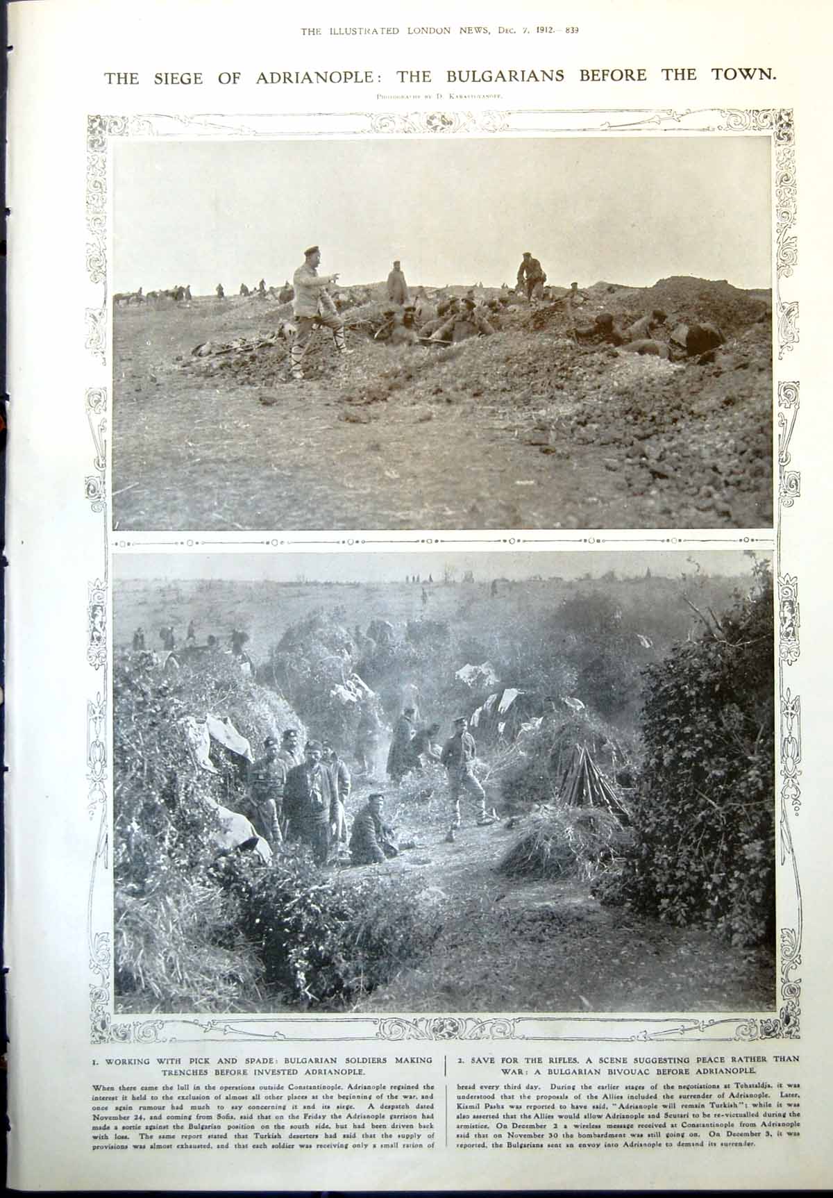 Old Siege Adrianople Bulgarian Siers Trenches Ski Running Derbyshire