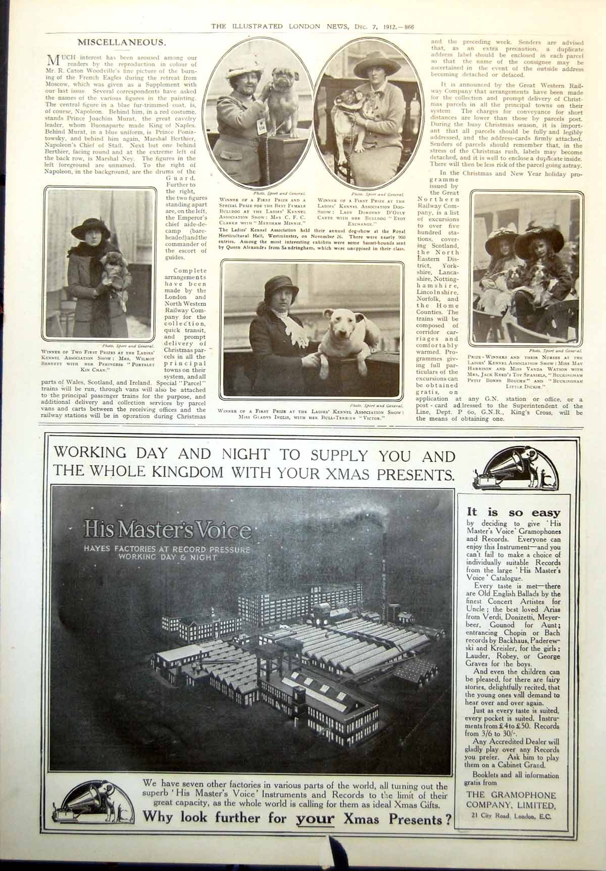 Old Ladies Kennel Show Gladys Inglis Mrs C Clarke Wilmot Bennett 1912 20th