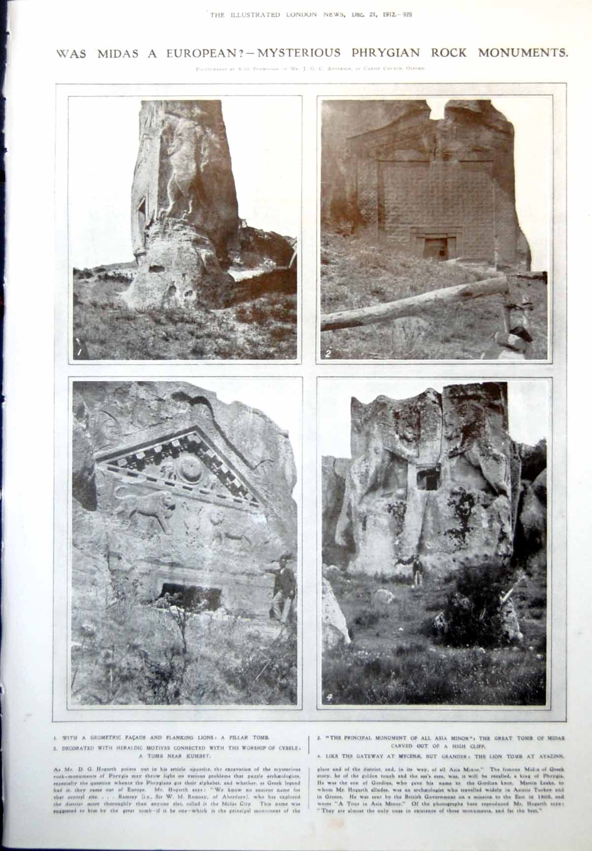 Old Phrygian Rock Monuments Constructing Spiess Rigid Dirigible Balloon