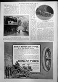 Antique Old Print Loch Lomond Floods Argyll Landaulette Advert Player'S 1913 0