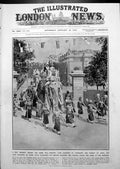 Antique Old Print Lord Lady Hardinge Viceroy India State Elephant Parade 1913