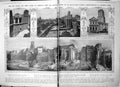 Old Print Damaged Ruins Imperial Fora Rome Excavated Improvemements 1913 0 20th