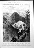 Antique Print Grand Canyon Jospeh Pennell Sleighing Sea Bottom Towed 1913 10