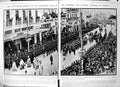 Antique Old Print Damaged King'S Funeral Cortege Athens German Airship 1913 10