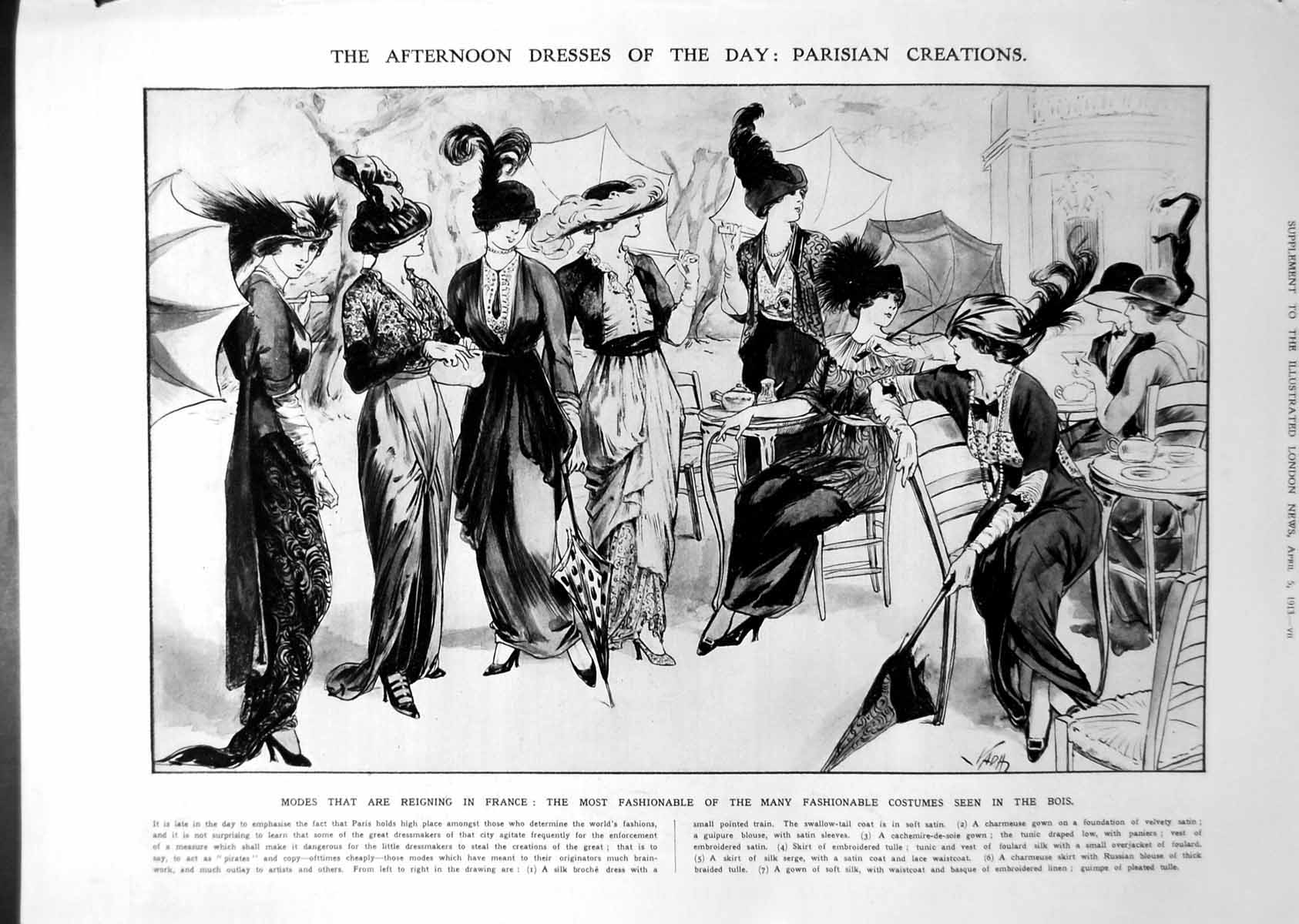 Old Parisian Afternoon Dresses Hrh Princess Patricia Connaught 1913 10 20th