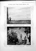 Antique Old Print Colour Sweet Year Love Wilderness Eden Garden Canal 1913 11