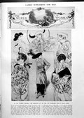 Antique Old Print Mantlets Revived Race-Gown Cw Earle Surrey Garden 1913 11 20th