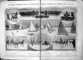Old Print Damaged Winter Contests On Snow Ice Sweden Racing Sleigh 1913 20th
