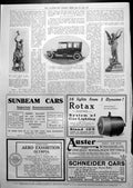 Antique Old Print Armstrong-Whitworth Car Michelin Trophy Talbot Advert 1913