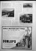 Old Print Landslide Glencoe Argyll Car Fire-Float Adverts Mellin'S 1913 20th