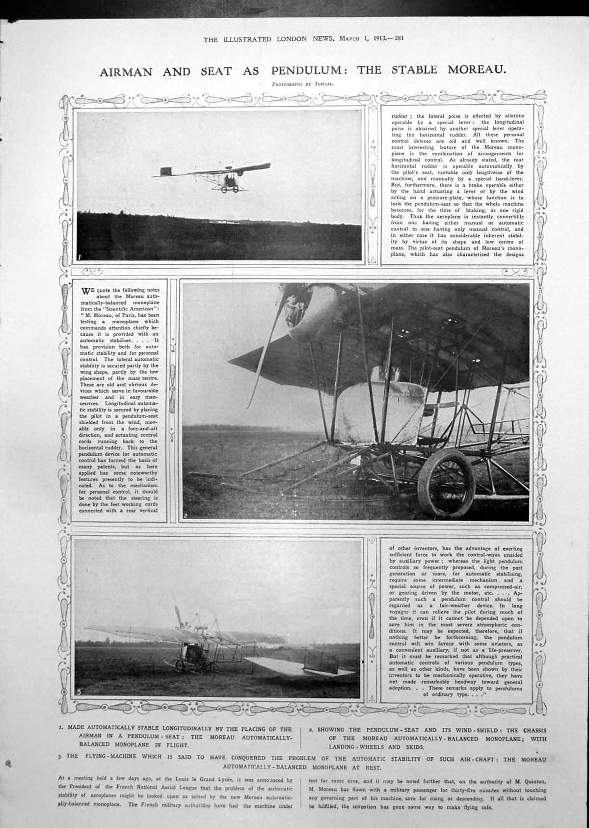 Old Print Stable Moreau Aeroplane Empire Benares Cremations Sarnath 1913 20th