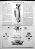 Antique Old Print Spring Dress Slender Figure Harlene Hair Advert Cocoa 1913