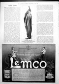 Old Print Satin Skirt Embroidered Coat Usher'S Whisky Indispensible 1913 20th