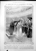 Antique Print Baptism By Immersion Cloaked Woman Eothen Illustrations 1913