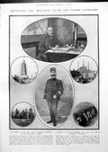 Antique Print Adrianople'S Fall Bulgarian General Turkish Zeppelin Z4 1913