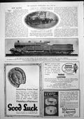 Antique Print Sir Gilbert Claughton Locomotive Dewar Walter Scott Ad 1913 20th