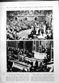 Antique Print New Congress Usa Tarriff Bill Arthur Nikisch Conductor 1913 20th