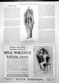 Old Print Spring Frock Corset Advert Oriental Tooth Powder Veritor 1913 20th