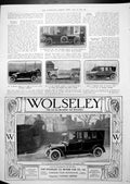 Old Print Metallurgique Car Johnston Cabriolet Rover Advert Triumph 1913 20th