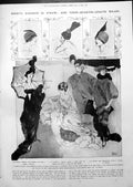 Antique Print Beehive Straw Bonnets Wraps Motor Car Abyssinia Scenes 1913 20th