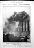 Old Print St. Catherine'S Hatcham On Fire Destroyed Portraits Notes 1913 20th