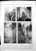 Old Print Life Beneath Sea Under Water Drawings New Crested Dinosaur 1913 20th