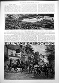 Old Print Funeral Service Men Killed Servian Transports San Giovanni 1913 20th