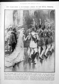 Old Print Victoria Emperor Russia King George Fighting Empress Hall 1913 20th